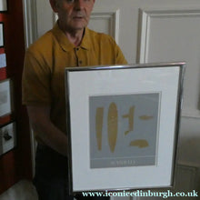 Load image into Gallery viewer, SCOTTISH ART. Limited Edition Screenprint "Seashells" (1971) by Ian Hamilton Finlay
