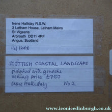 Load image into Gallery viewer, SCOTTISH ART. Vintage Scottish Seascape Gouache Painting by Irene HALLIDAY
