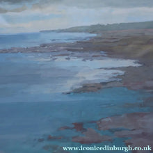 Load image into Gallery viewer, SCOTTISH ART. Vintage Scottish Seascape Gouache Painting by Irene HALLIDAY
