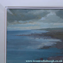 Load image into Gallery viewer, SCOTTISH ART. Vintage Scottish Seascape Gouache Painting by Irene HALLIDAY

