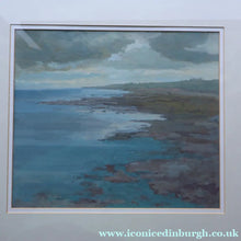 Load image into Gallery viewer, SCOTTISH ART. Vintage Scottish Seascape Gouache Painting by Irene HALLIDAY

