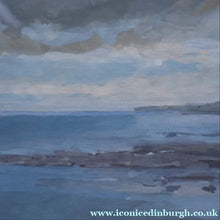 Load image into Gallery viewer, SCOTTISH ART. Vintage Scottish Seascape Gouache Painting by Irene HALLIDAY
