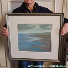 Load image into Gallery viewer, SCOTTISH ART. Vintage Scottish Seascape Gouache Painting by Irene HALLIDAY
