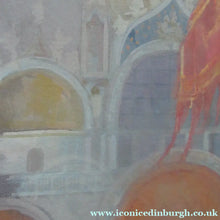 Load image into Gallery viewer, Scottish Art Watercolour Painting by Irene Halliday Venice St Mark's Square
