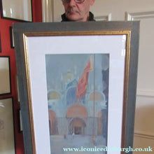 Load image into Gallery viewer, Scottish Art Watercolour Painting by Irene Halliday Venice St Mark's Square
