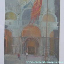 Load image into Gallery viewer, Scottish Art Watercolour Painting by Irene Halliday Venice St Mark's Square
