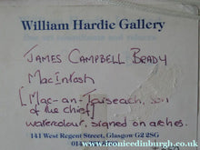 Load image into Gallery viewer, James Campbell Brady Watercolour Entitled MacIntosh
