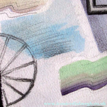 Load image into Gallery viewer, Scottish Art Watercolour Constuctivist Art After Lissitzky Over Rannoch James Campell Brady
