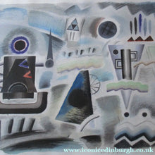Load image into Gallery viewer, Scottish Art Watercolour Constuctivist Art After Lissitzky Over Rannoch James Campell Brady
