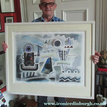 Load image into Gallery viewer, Scottish Art Watercolour Constuctivist Art After Lissitzky Over Rannoch James Campell Brady
