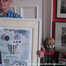 Load image into Gallery viewer, Scottish Art Watercolour Constuctivist Art After Lissitzky Over Rannoch James Campell Brady
