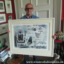 Load image into Gallery viewer, Scottish Art Watercolour Constuctivist Art After Lissitzky Over Rannoch James Campell Brady
