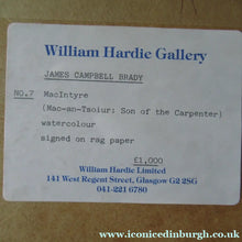 Load image into Gallery viewer, James Campbell Brady Watercolour MacIntyre. Scottish Contemporary Art
