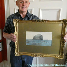 Load image into Gallery viewer, 1870s Victorian Watercolour SCOTTISH ART by James Cassie The Bass Rock
