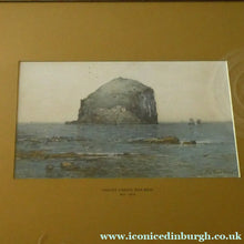 Load image into Gallery viewer, SCOTTISH ART. Fine Victorian Watercolour Painting of the Bass Rock by James Cassie (1819-1879) - British Art
