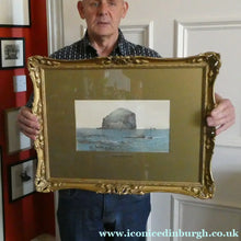Load image into Gallery viewer, 1870s Victorian Watercolour SCOTTISH ART by James Cassie The Bass Rock
