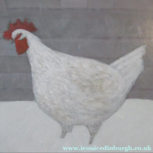 Load image into Gallery viewer, James Fairgrieve 1980s Study of a White Rooster in the Snow

