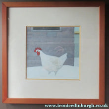 Load image into Gallery viewer, James Fairgrieve 1980s Study of a White Rooster in the Snow
