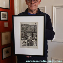 Load image into Gallery viewer, SCOTTISH ART. Jane Hyslop (RSA). Linocut Entitled "La Petite France, (Strasbourg)"
