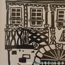 Load image into Gallery viewer, SCOTTISH ART. Jane Hyslop (RSA). Linocut Entitled "La Petite France, (Strasbourg)"
