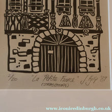 Load image into Gallery viewer, SCOTTISH ART. Jane Hyslop (RSA). Linocut Entitled "La Petite France, (Strasbourg)"
