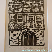 Load image into Gallery viewer, SCOTTISH ART. Jane Hyslop (RSA). Linocut Entitled "La Petite France, (Strasbourg)"

