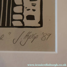 Load image into Gallery viewer, SCOTTISH ART. Jane Hyslop (RSA). Linocut Entitled "La Petite France, (Strasbourg)"
