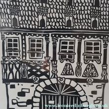 Load image into Gallery viewer, SCOTTISH ART. Jane Hyslop (RSA). Linocut Entitled "La Petite France, (Strasbourg)"
