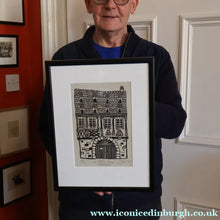 Load image into Gallery viewer, SCOTTISH ART. Jane Hyslop (RSA). Linocut Entitled "La Petite France, (Strasbourg)"

