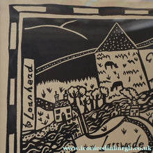 Load image into Gallery viewer, SCOTTISH ART. Jane Hyslop (RSA). Linocut Entitled: Map of Midlothian. ARTIST'S PROOF. Framed
