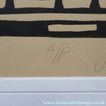 Load image into Gallery viewer, SCOTTISH ART. Jane Hyslop (RSA). Linocut Entitled: Map of Midlothian. ARTIST’S PROOF. Framed - British Prints
