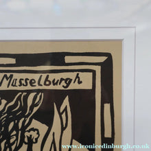 Load image into Gallery viewer, SCOTTISH ART. Jane Hyslop (RSA). Linocut Entitled: Map of Midlothian. ARTIST'S PROOF. Framed
