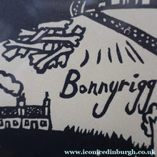 Load image into Gallery viewer, SCOTTISH ART. Jane Hyslop (RSA). Linocut Entitled: Map of Midlothian. ARTIST'S PROOF. Framed
