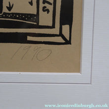 Load image into Gallery viewer, SCOTTISH ART. Jane Hyslop (RSA). Linocut Entitled: Map of Midlothian. ARTIST’S PROOF. Framed - British Prints
