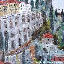 Load image into Gallery viewer, Scottish Art for Sale. Jan Hyslop Original Watercolour Painting Verona 1980s
