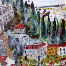 Load image into Gallery viewer, Scottish Art for Sale. Jan Hyslop Original Watercolour Painting Verona 1980s
