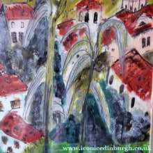 Load image into Gallery viewer, Scottish Art for Sale. Jan Hyslop Original Watercolour Painting Verona 1980s
