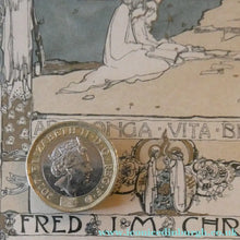 Load image into Gallery viewer, SCOTTISH ART. JESSIE M. KING. Original Bookplate / Lithograph for Fred JM Christie (c 1906)
