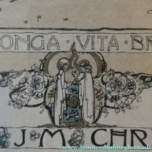 Load image into Gallery viewer, SCOTTISH ART. JESSIE M. KING. Original Bookplate / Lithograph for Fred JM Christie (c 1906)
