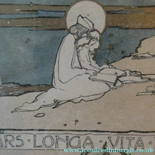 Load image into Gallery viewer, SCOTTISH ART. JESSIE M. KING. Original Bookplate / Lithograph for Fred JM Christie (c 1906)
