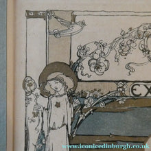 Load image into Gallery viewer, SCOTTISH ART. JESSIE M. KING. Original Bookplate / Lithograph for Fred JM Christie (c 1906)
