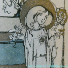 Load image into Gallery viewer, SCOTTISH ART. JESSIE M. KING. Original Bookplate / Lithograph for Fred JM Christie (c 1906)
