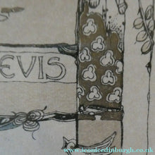 Load image into Gallery viewer, SCOTTISH ART. JESSIE M. KING. Original Bookplate / Lithograph for Fred JM Christie (c 1906)
