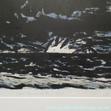 Load image into Gallery viewer, John Houston Signed Lithograph Night Sky over the Bass Rock
