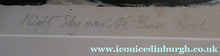 Load image into Gallery viewer, John Houston Signed Lithograph Night Sky over the Bass Rock
