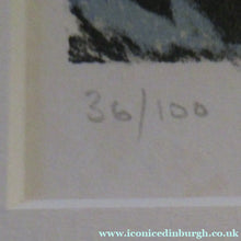 Load image into Gallery viewer, John Houston Signed Lithograph Night Sky over the Bass Rock
