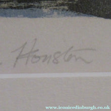 Load image into Gallery viewer, John Houston Signed Lithograph Night Sky over the Bass Rock
