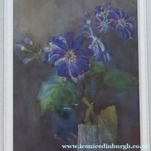 Load image into Gallery viewer, Kate Cameron Signed Watercolour of Blue Daisies Framed 
