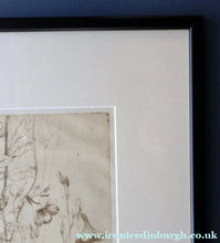 Load image into Gallery viewer, SCOTTISH ART: Katherine (Kate) Cameron (1874- 1965). Large 1920s Etching with Butterflies and Harebells. SIGNED
