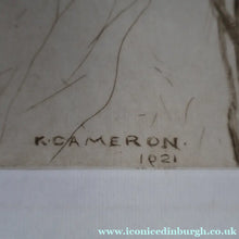 Load image into Gallery viewer, SCOTTISH ART: Katherine (Kate) Cameron (1874- 1965). Large 1920s Etching with Butterflies and Harebells. SIGNED
